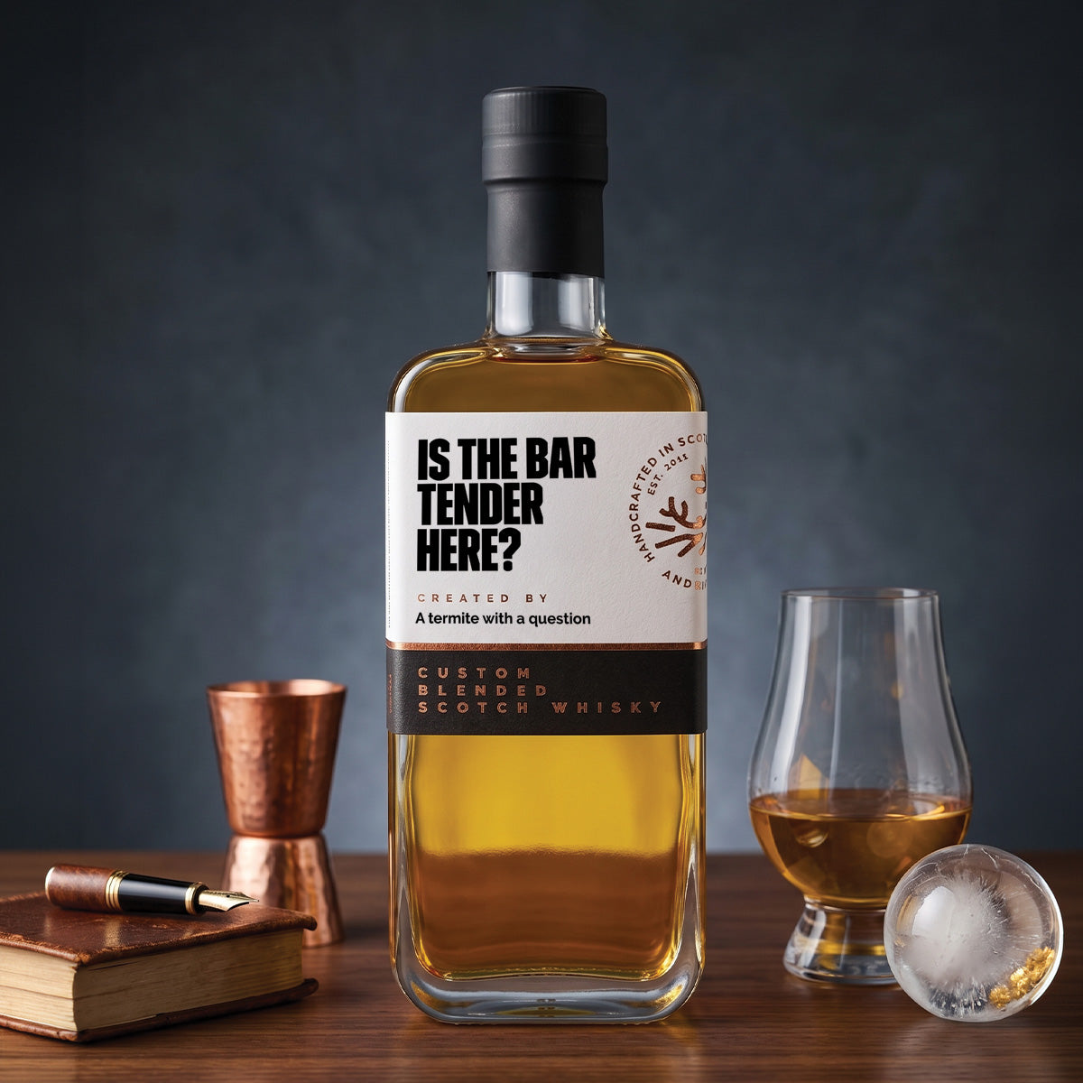 Personalised 200ml flat