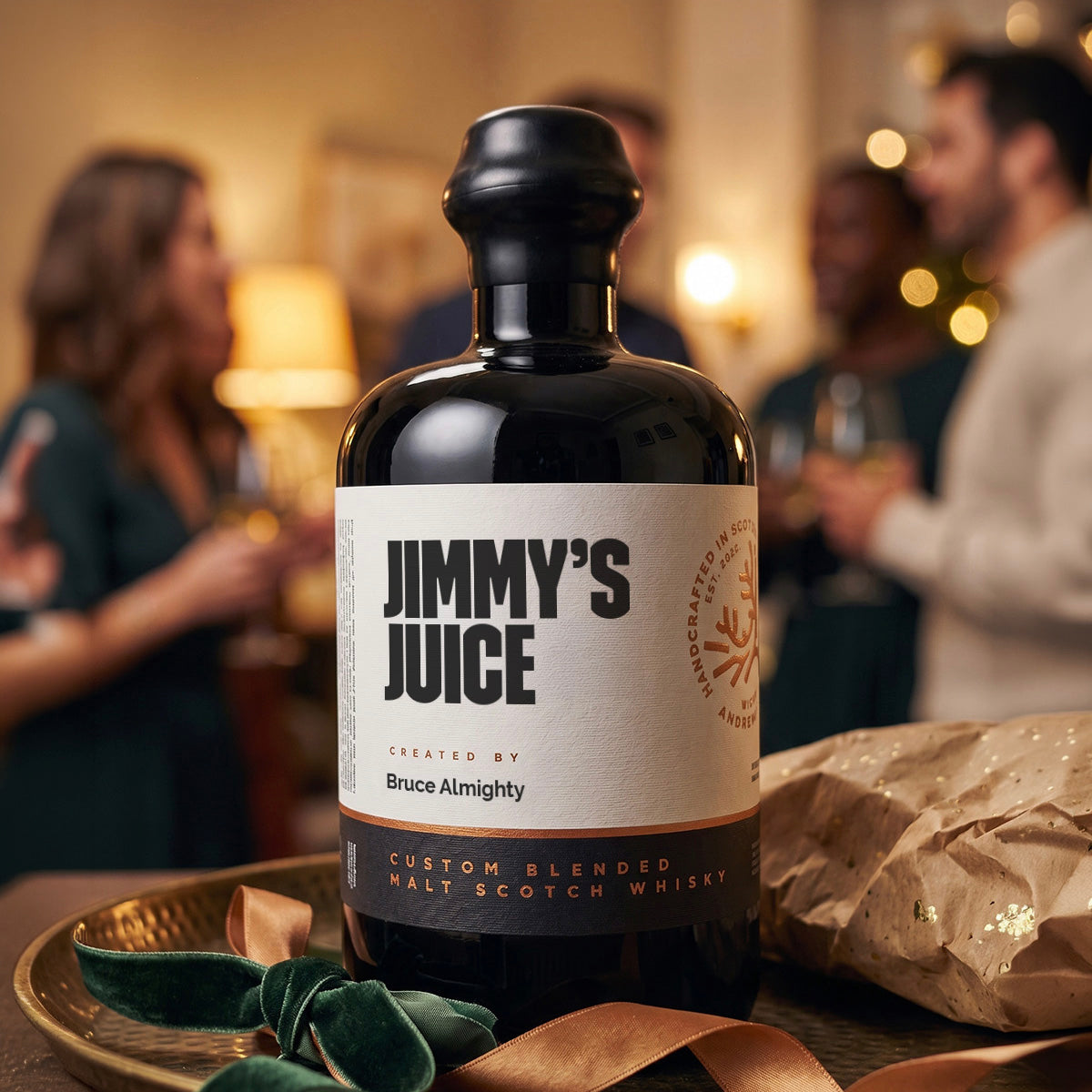 Personalised 500ml round (black)