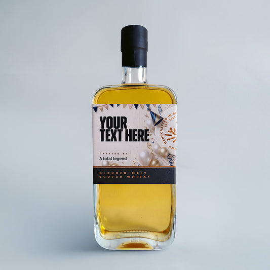 Custom whisky 500ml flat