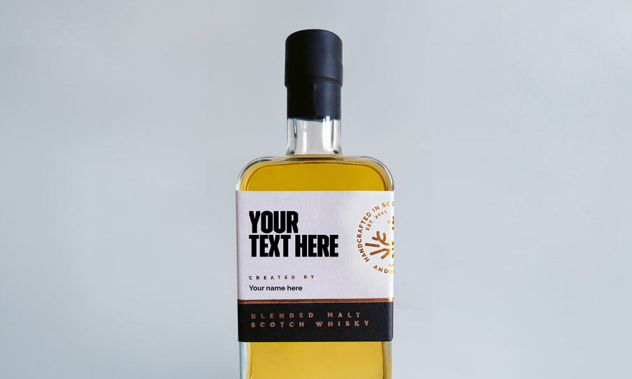Custom whisky 200ml flat