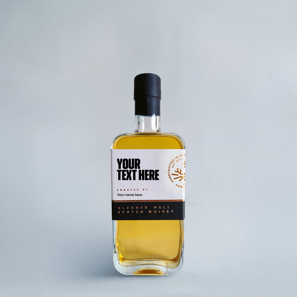 Custom whisky 200ml flat