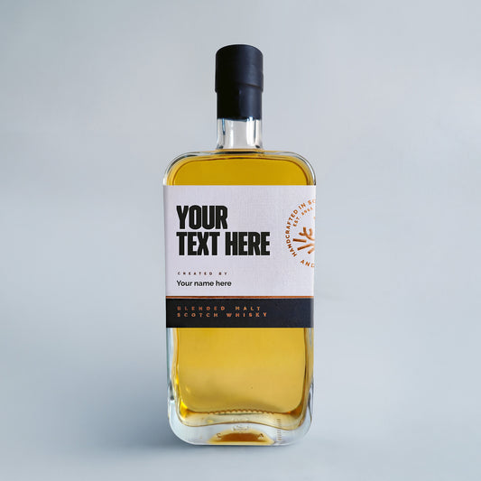 Custom whisky 500ml flat