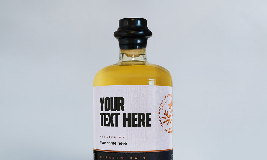 Custom whisky 500ml round